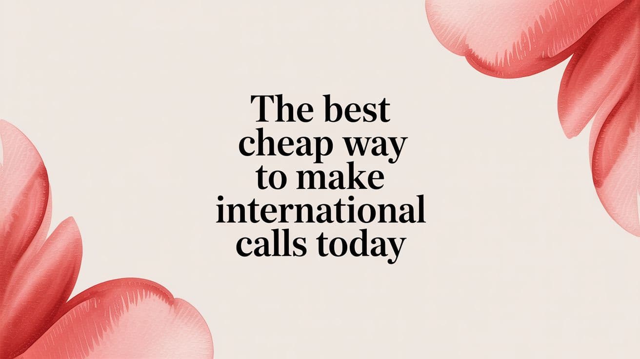 The Best Cheap Way to Make International Calls Today