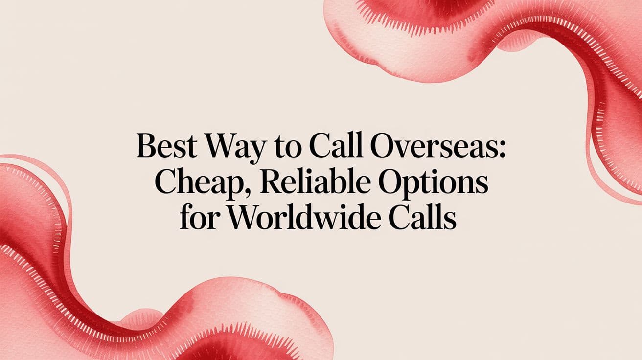 Best Way to Call Overseas: Cheap, Reliable Options for Worldwide Calls