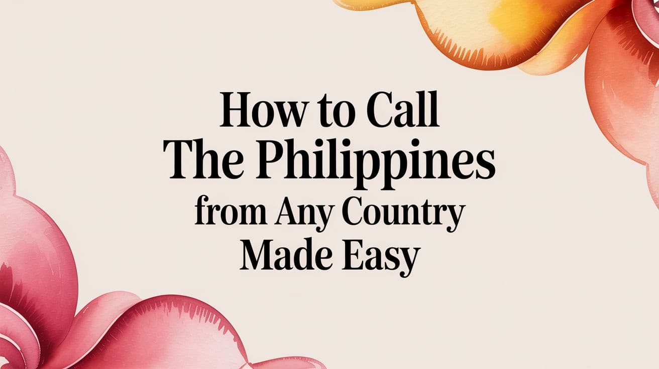How to Call the Philippines From Any Country Made Easy
