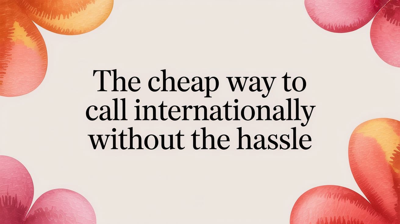 The Cheap Way to Call Internationally Without the Hassle